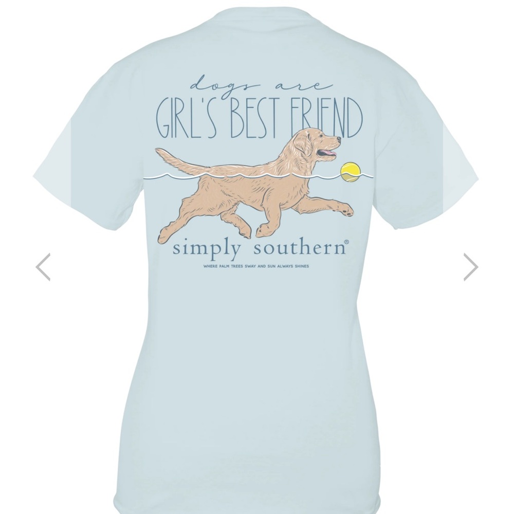 Simply Southern Womens size Large Dogs are a Girls best friend NEW